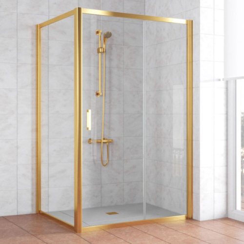 Душевой уголок стекло прозрачное Vegas-glass ZP+ZPV 120х100 01, хром, бронза, золото, белые, черные, другие - фото 4