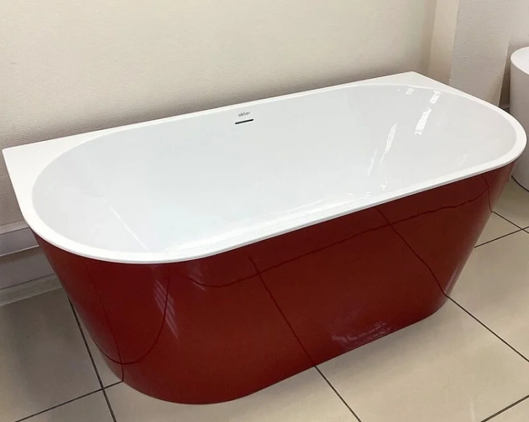 Акриловая ванна Abber 170х80 см красная, современныe, hi-tech - фото 3