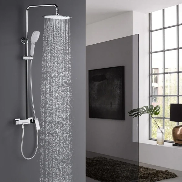 Душевая стойка Black&White Universe латунь - фото 3