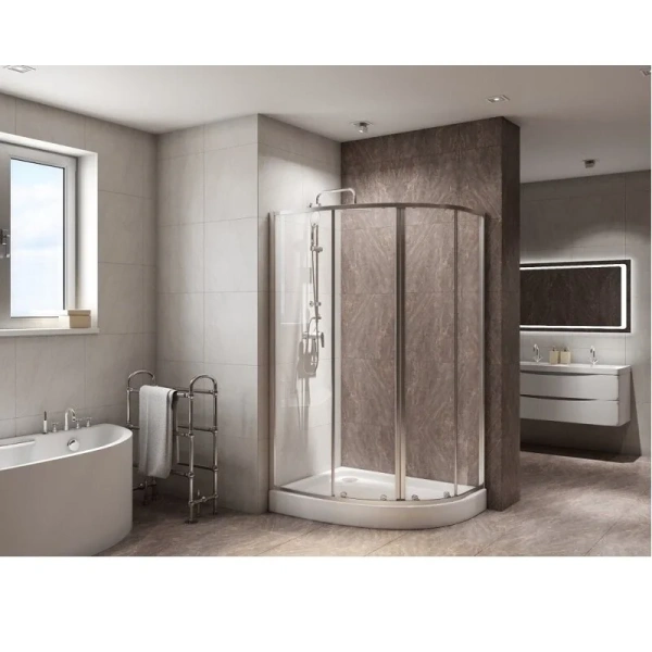 Душевой уголок BelBagno Due 100x80 см стекло прозрачное - фото 4