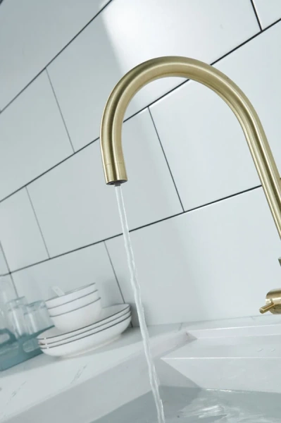 Смеситель для кухни Paulmark Essen бронза, в наличии - фото 10