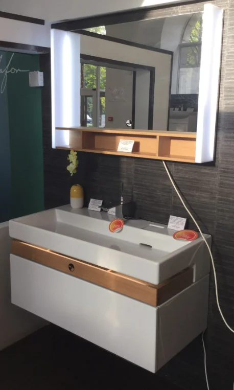 Тумба под раковину подвесная Jacob Delafon Terrace 100 см белая глянцевая, современная, hi-tech - фото 3