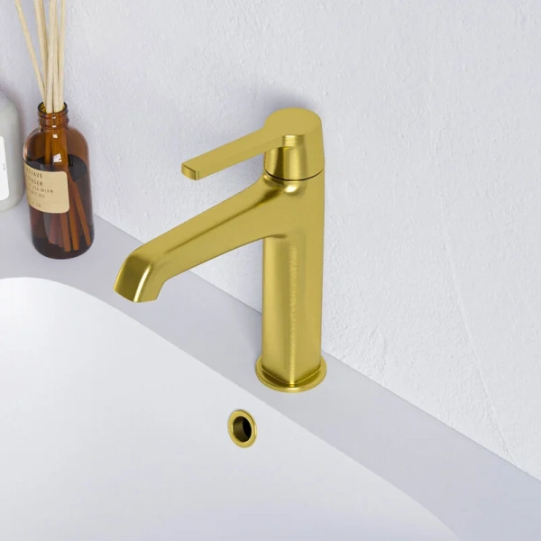 Смеситель для раковины RGW Shower Panels SP-301G золото - фото 1