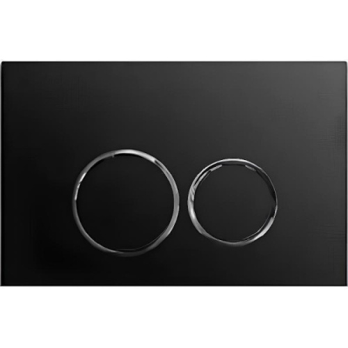 Клавиша смыва Ceramalux черная матовая - фото 3