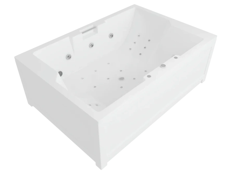Ванна акриловая Акватек Дорадо 190x130 см с фронтальным экраном, без гидромассажа, большие, глубокие - фото 5