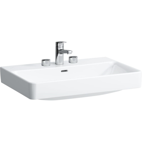 Раковина Laufen Pro S 70 см с 3 отверстиями для смесителя с отверстием перелива - фото 1