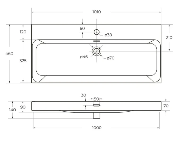Тумба под раковину подвесная BelBagno Marino 100 см rovere bianco - фото 3