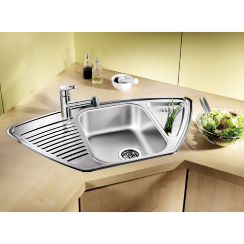 Мойка для кухни Blanco Tipo 9 E 93 см сталь матовая - фото 2