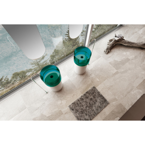 Раковина напольная Abber Kristall AT2701 45 см прозрачная, в наличии, по запросу - фото 8