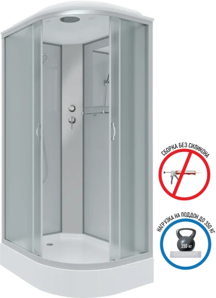 Душевая кабина Niagara Classic 120x80 см левая, асимметричные - фото 2