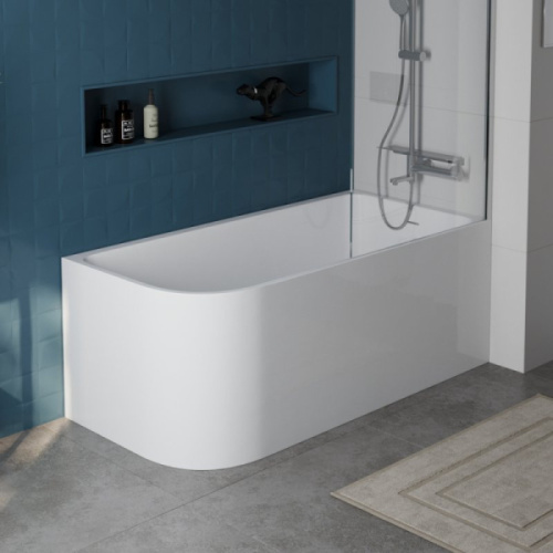 Ванна акриловая BelBagno 150x73 см приставная левосторонняя - фото 3