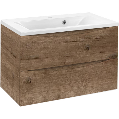 Тумба под раковину подвесная Vincea Mia 74 см V.Oak, 75 см - фото 6