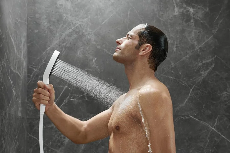 Лейка для душа Hansgrohe Rainfinity матовый белый, душевые лейки index_1 - фото 7