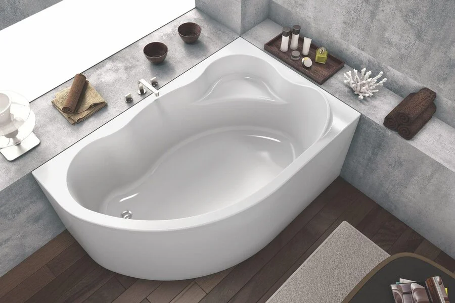 Акриловая ванна Kolpa-San Quat Amadis L/D, 160 х 100 см, правая/левая, белый, 567330/567320 - фото 2