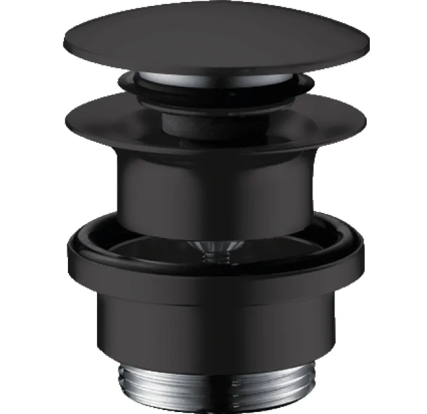 Донный клапан для раковины Hansgrohe матовый черный - фото 1