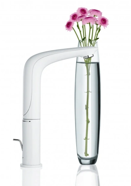 Смеситель для раковины белая луна Grohe Eurostyle New  - фото 4