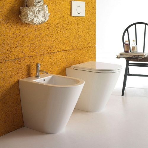 Биде напольное Globo Forty3 FO010, современные, hi-tech - фото 2