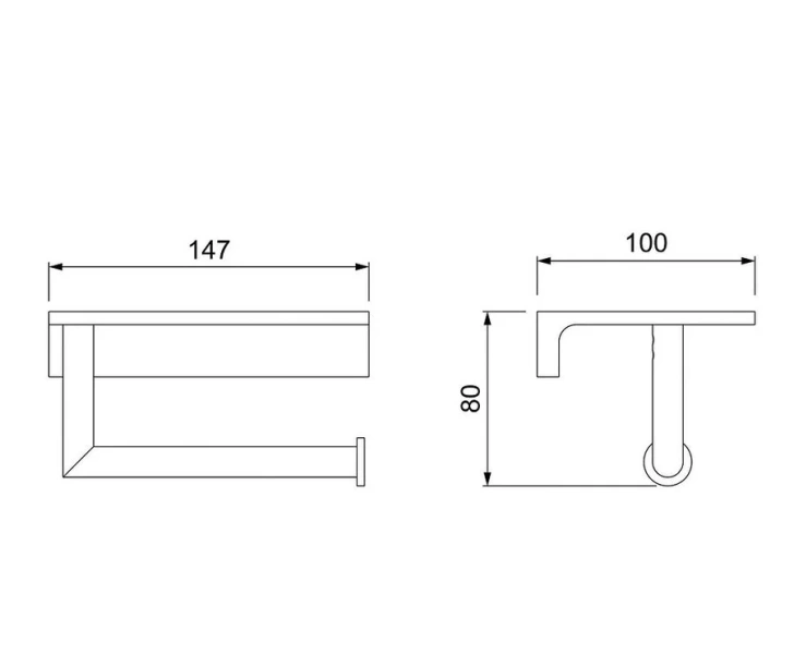 Бумагодержатель Timo Selene хром - фото 2