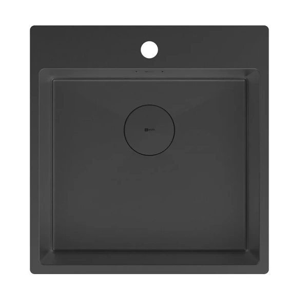 Мойка для кухни Lemark Janga 49 см чёрный матовый - фото 1
