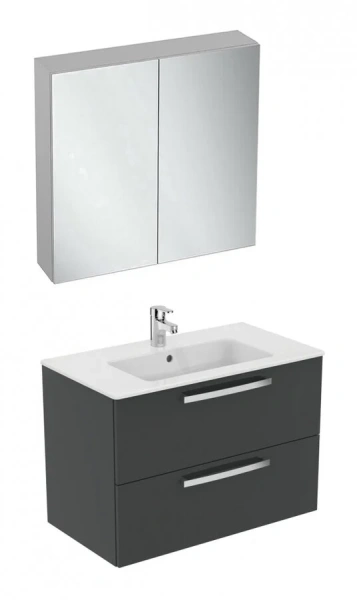 Тумба с раковиной подвесная Ideal Standard Tempo E0573 80 см с 2-мя ящиками - фото 4