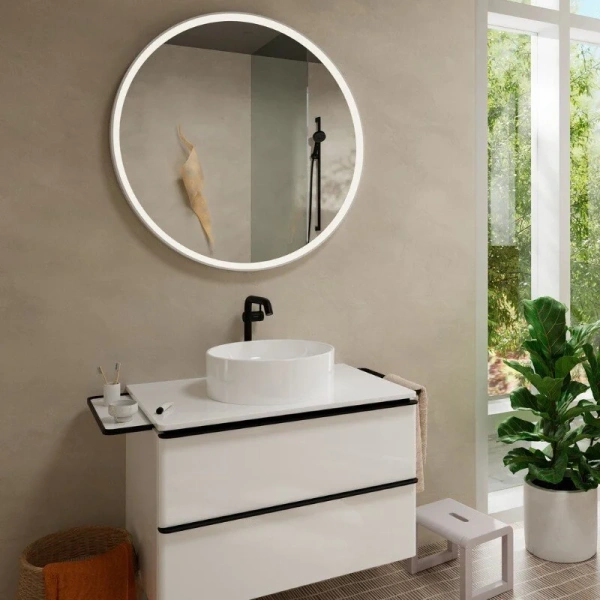 Смеситель для раковины Hansgrohe Tecturis S матовый черный - фото 3
