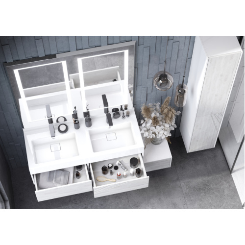 Раковина мебельная Акватон Сакура 120 см две чаши, белая, в наличии index_1 - фото 4