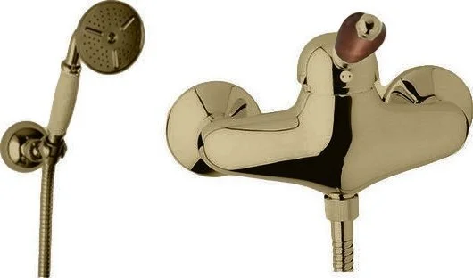 Смеситель для душа Cezares Elite золото 24 карат, ручки металл, современные, hi-tech - фото 3