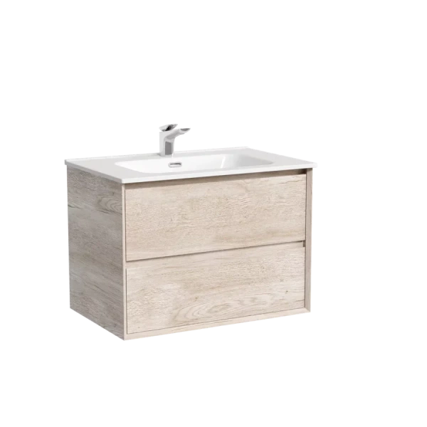 Тумба под раковину подвесная Sancos Marmi 2.0 70 см дуб галифакс натуральный