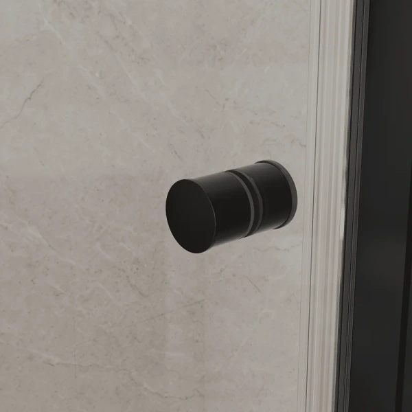 Душевая дверь в нишу RGW Dolphin TN-03-B 80 см профиль черный, стекло прозрачное, распашные - фото 6