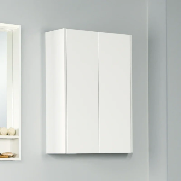 Шкаф подвесной Акватон Йорк 56 см белый/выбеленное дерево - фото 1