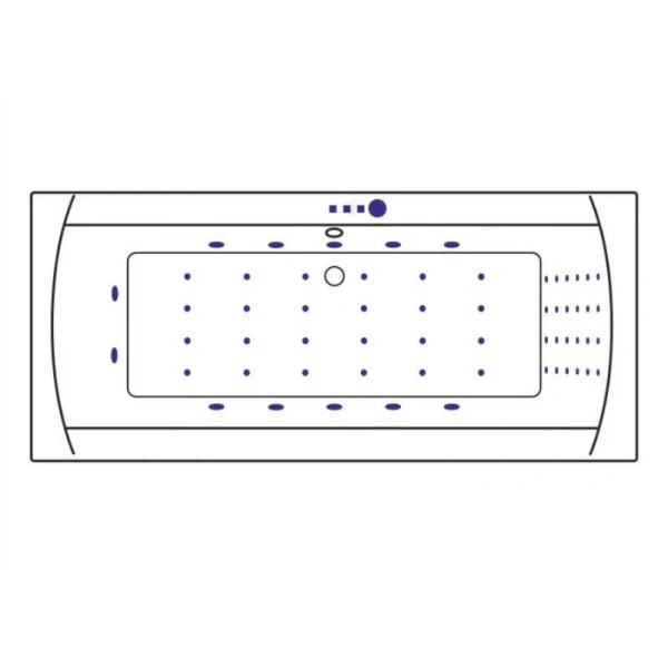 Ванна гидромассажная Excellent Aquaria Lux Nano 180 x 80 см, цвет белый/золото, WAEX.AQU18.NANO.GL, другие - фото 8