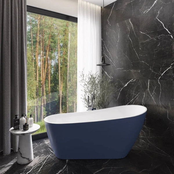 Ванна акриловая Corpa Nera Viotti CN130109, 170 х 74 см, синий матовый, 170 см - фото 9