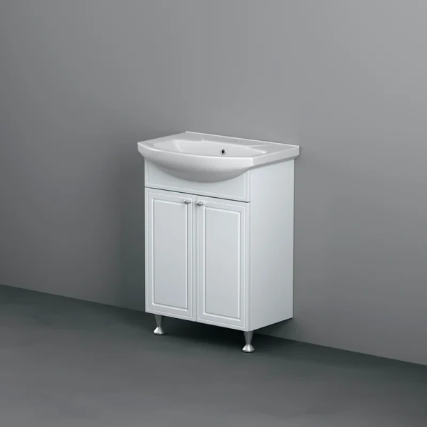 Тумба с раковиной напольная Damixa Palace One 60 см белый глянец, по запросу - фото 2