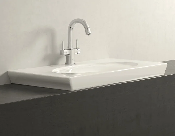 Смеситель для раковины, хром, Grohe Grandera 21107000, двухвентильные - фото 7