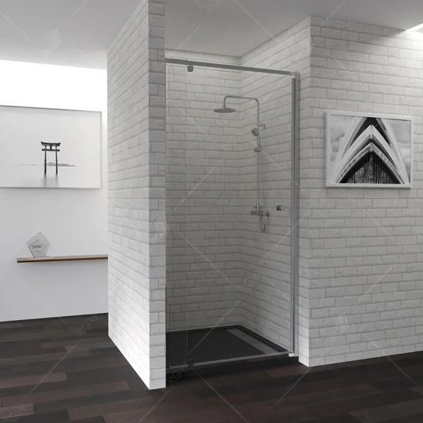 Душевая дверь в нишу RGW Passage PA-02B NEW 100 см профиль черный, стекло прозрачное - фото 3