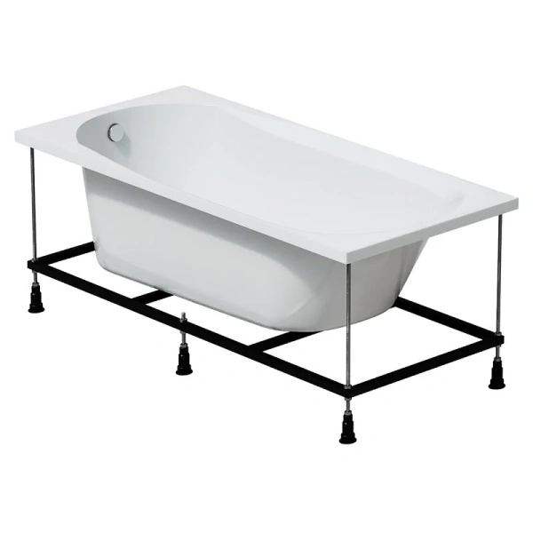 Ванна акриловая Corpa Nera Milano, CN05007WH, 150 х 70 см, цвет белый - фото 4