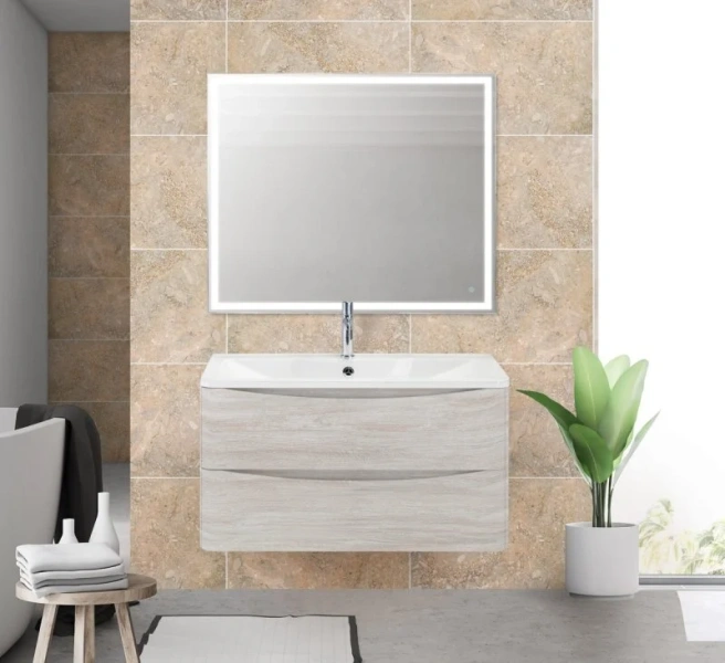 Тумба под раковину подвесная BelBagno Acqua 90 см rovere vintage bianco - фото 1