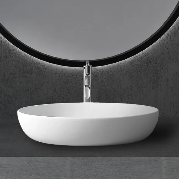 Раковина Abber Stein 60 см белая матовая - фото 3