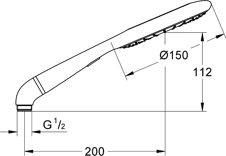 Душевая лейка, белая луна/зеленый, Grohe Rainshower Icon 27276LS0, классические, ретро index_1 - фото 7