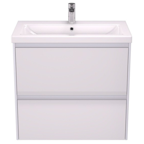 Тумба с раковиной подвесная Velvex Klaufs tpKLA.80.2Y-61 80 см с ящиками - фото 1