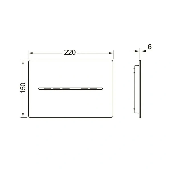 Клавиша смыва Tece TECEsolid 924045 электронная - фото 3
