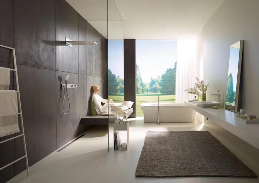 Верхний душ Hansgrohe Rainmaker Select белый/хром, верхние души index_1 - фото 7