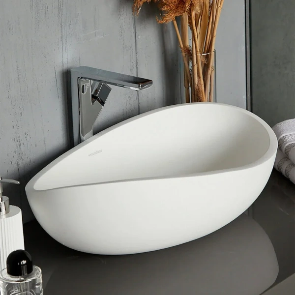 Раковина Montebianco Onda 60 см белая матовая, одинарные - фото 8