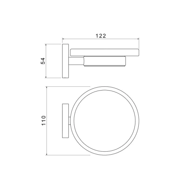 Мыльница Акватек Европа хром - фото 2