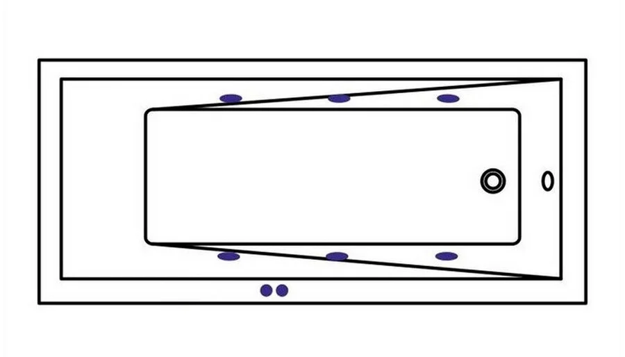 Ванна гидромассажная Whitecross Wave Soft, 160 х 70 см, увеличенная толщина акрила, усиленная армировка, белый/бронза, 0101.160070.100.SOFT.BR - фото 2