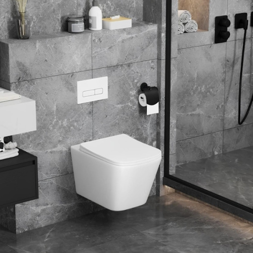 Унитаз подвесной Ceruttispa Maiella белый, безободковые, сиденье с микролифтом , с антивсплеском - фото 5