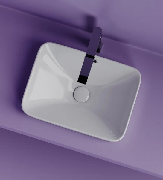 Раковина Ceramica Nova Element 46 см белая, в форме чаши, прямоугольной формы - фото 5