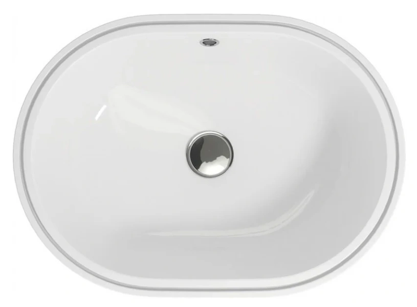 Раковина Cersanit Caspia 55 см белая, встраиваемая - фото 3