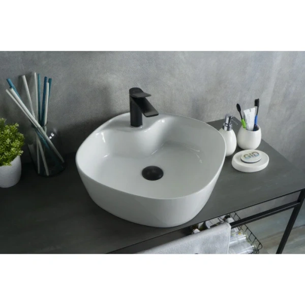 Раковина GID Geometrico N9442 44 см белая - фото 3