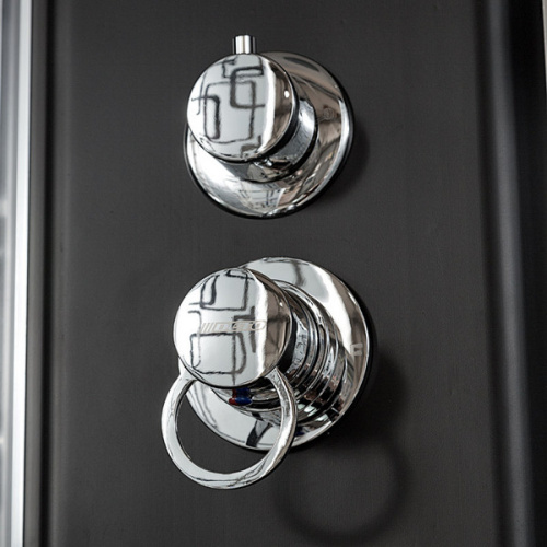 Душевая кабина Deto BM 90х90 см без крыши, со стеклянными задними стенками - фото 8